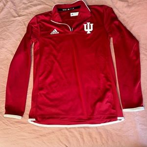 Indiana University IU Adidas Climalite Quarter Zip